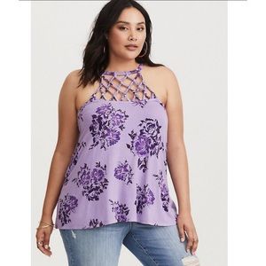 Torrid Long Purple Tank